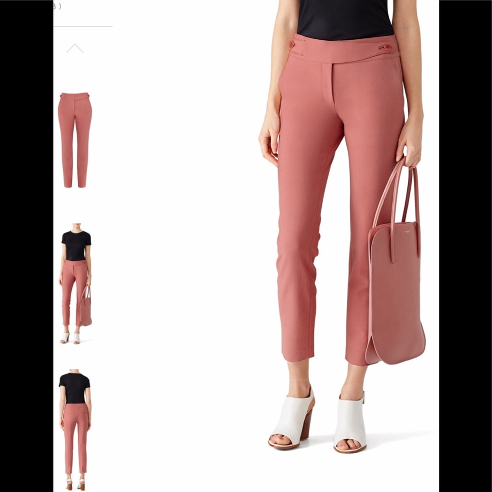Like New Tibi Anson Stretch Slim Pleated Pants